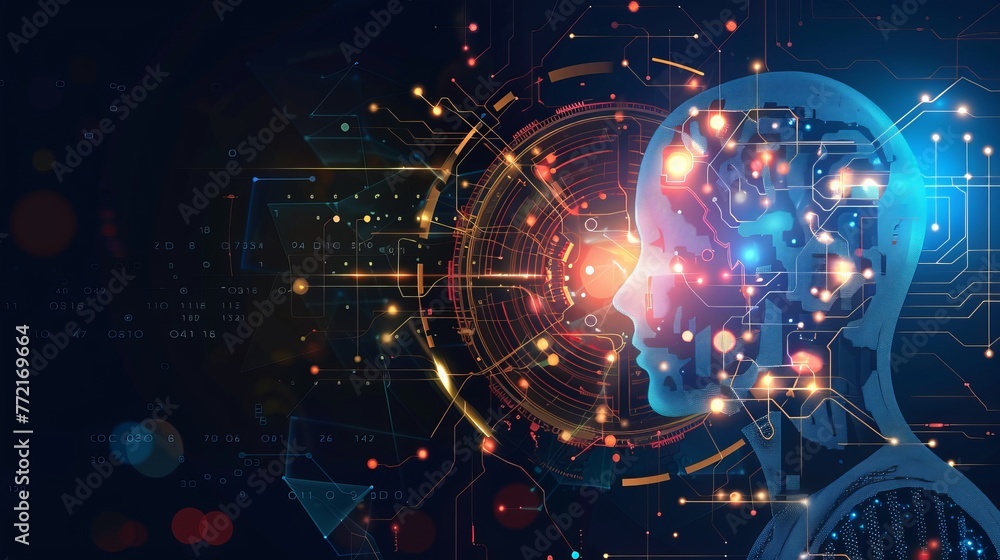 Fototapeta premium Cutting-edge AI Marketing: Revolutionizing Market Research & Business Development for Digital Sales