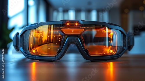 Goggles Resting on Table