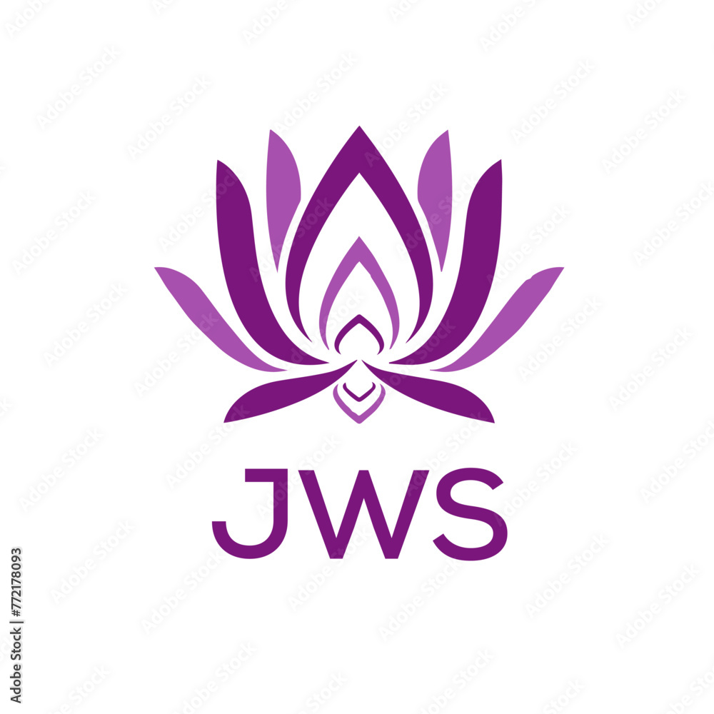 JWS  logo design template vector. JWS Business abstract connection vector logo. JWS icon circle logotype.
