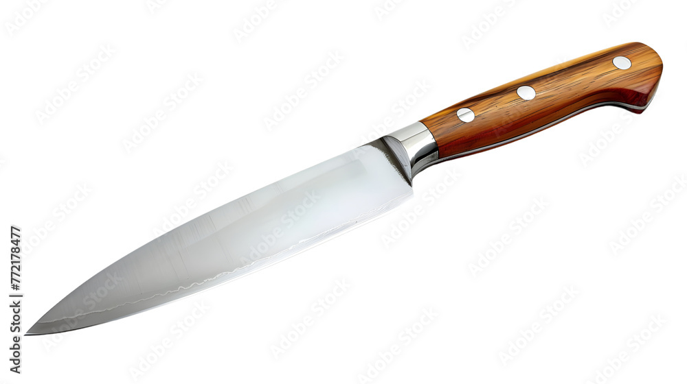 A transparent knife png file with a wooden handle and a silver blade A transparent knife png file with a wooden handle and a silver blade