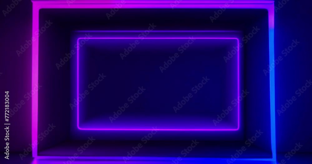 Dynamic Neon Frame: Vibrant Colors Zooming and Changing color Dynamic Neon Frame: Vibrant Colors Zooming and Changing color