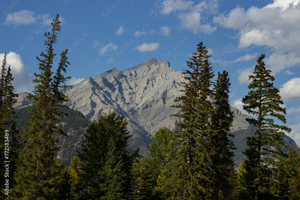 View of Mount Norquay from Banff.