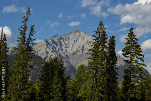 View of Mount Norquay from Banff. photo