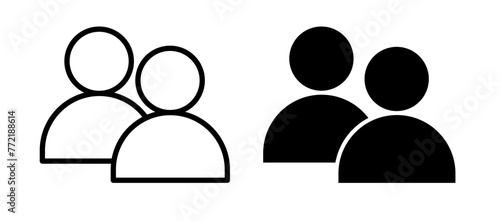 Users and Social Account Icons. Member Profiles and Staff Identification Symbols.