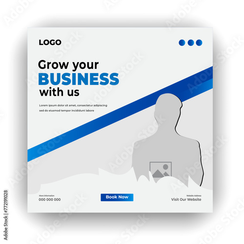 Digital business marketing social media post & web banner corporate business marketing
social media post and web design template