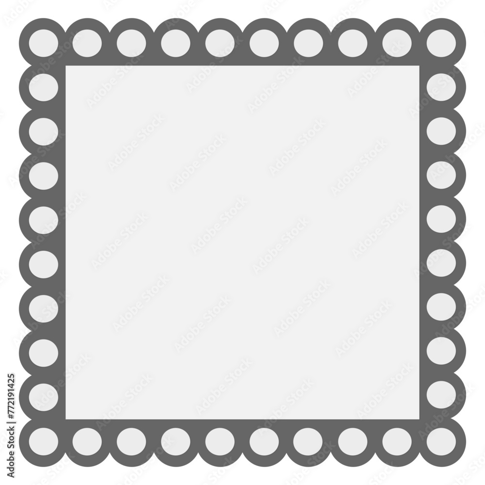 isolated gray ornamental frame vector