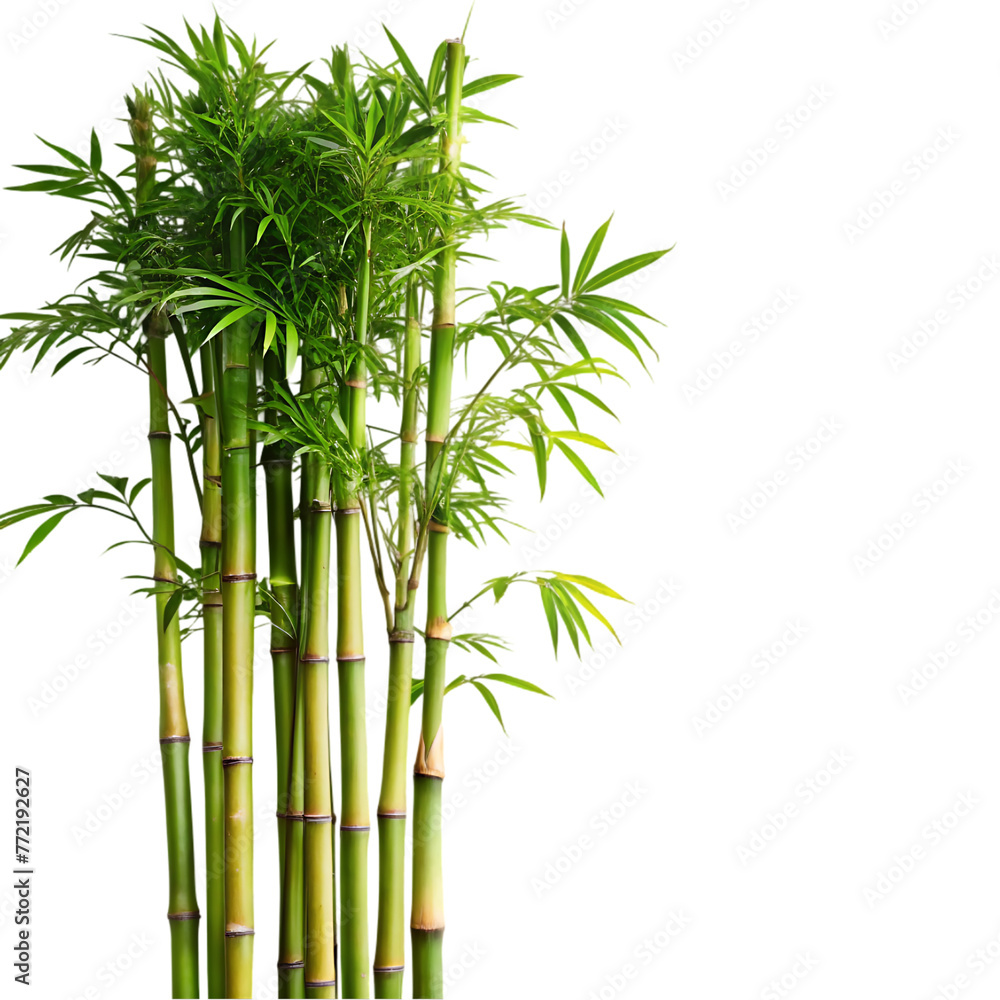 Obraz premium bamboo tree on transparent background