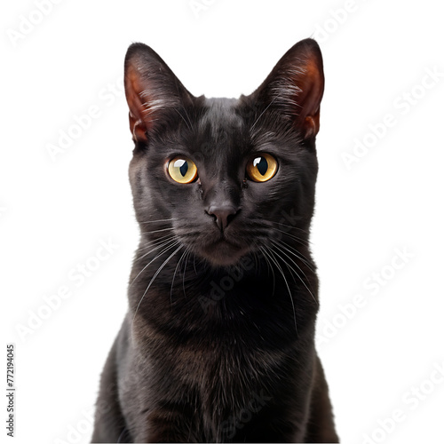 beautiful cat portrait isolated