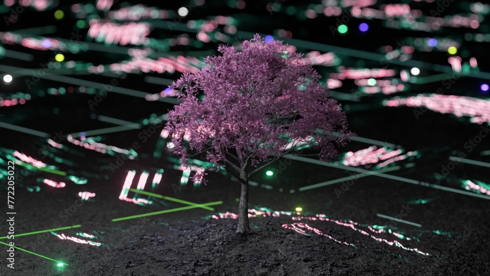 Poster This Stock Motion Graphics Video shows a Futuristic Digital ...