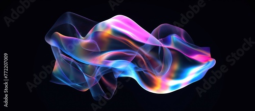 colorful smoke on a dark background