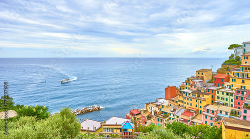  the first of the five villages in the national park of  Cinque Terre  in Liguria - Italy