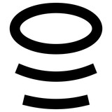 tornado icon, simple vector design