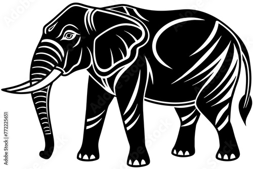 elephant-had-vector-illustration © Kanay