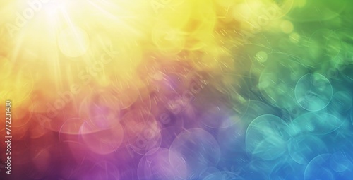 Rainbow Blur A Colorful, Vibrant, and Blurred Background for Creative Projects Generative AI