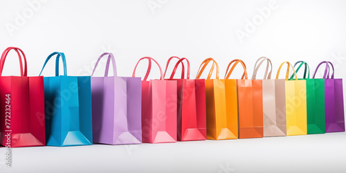 Online shopping, sale background. Shopping bags, delivery.