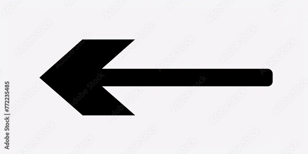 Pointing the Way to the Latest Trends A Black Arrow on a White Background Generative AI Pointing the Way to the Latest Trends A Black Arrow on a White Background Generative AI
