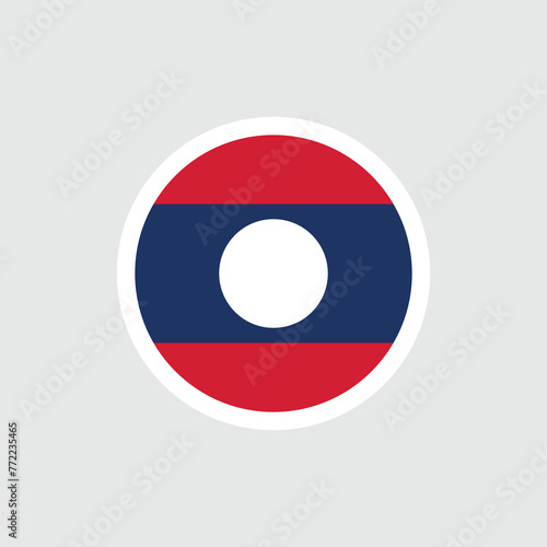 Flag of Laos. Lao flag of stripes with a white circle in the center. State symbol of the Lao People's Democratic Republic. Free Download Flag of Laos. Lao flag of stripes with a white circle in the center. State symbol of the Lao People's Democratic Republic. - GFXLoad