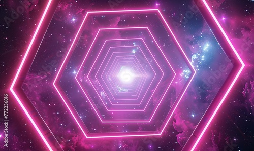 Pink Cosmic Vortex A Pink-lit, Pink-framed, Pink-themed Generative AI © Bipul Kumar