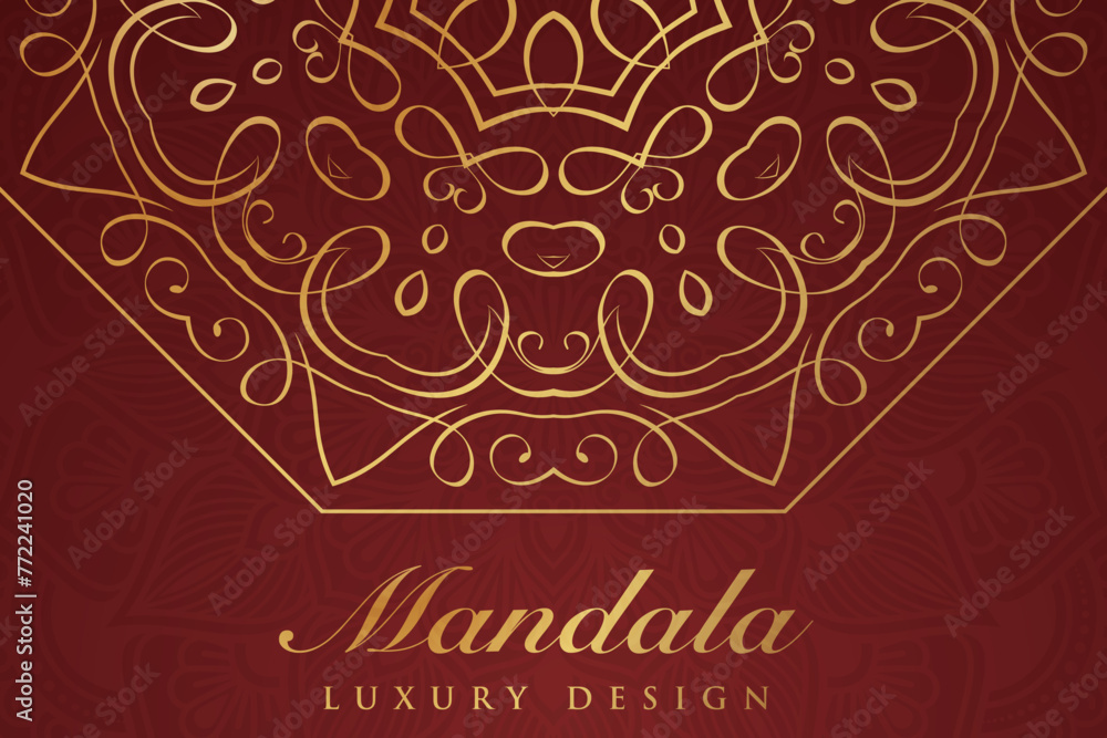 Elegant luxury mandala pattern design, mandala decorative background, mandala greeting card invitation, circle pattern vector design. islamic pattern