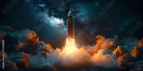 World space week october outer isro picture Ai generated art, Space rocket launch going to space