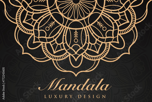 Elegant luxury mandala pattern design, mandala decorative background, mandala greeting card invitation, circle pattern vector design. islamic pattern