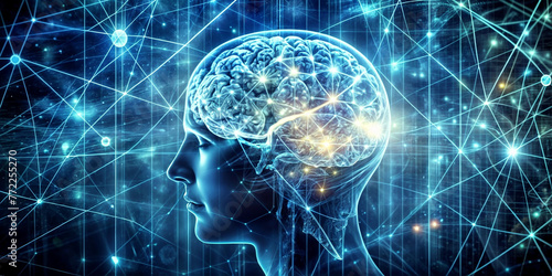 man, brain work, nerves, thought, activation, neurons, impulse
