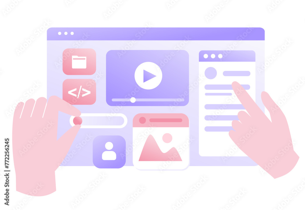Web development. programming languages. css, html, it, ui. programmer ...