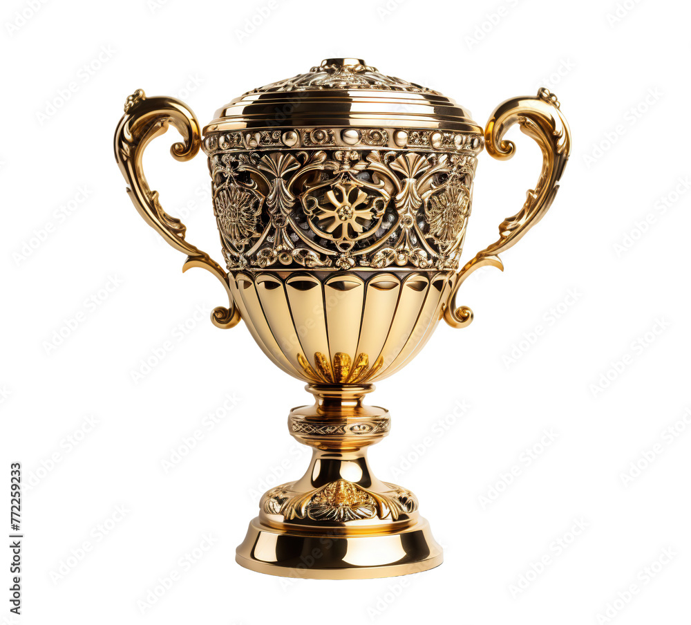 Winner golden trophy cup, cut out Winner golden trophy cup, cut out