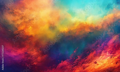 Coloring beautiful graphic illustrations. painted texture design banner Abstract shapes and copy space for text © Dompet Masa Depan