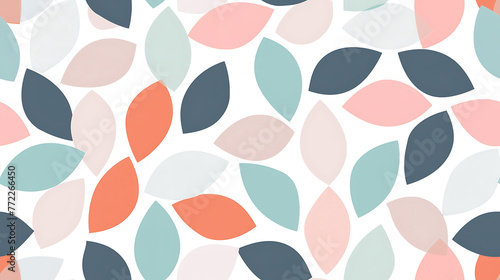 Seamless Pattern of Different Watercolor shapes Textured. generative ai