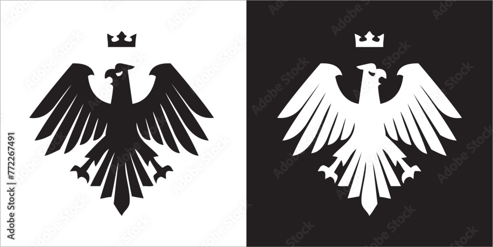 Illustration vector graphics of eagle icon