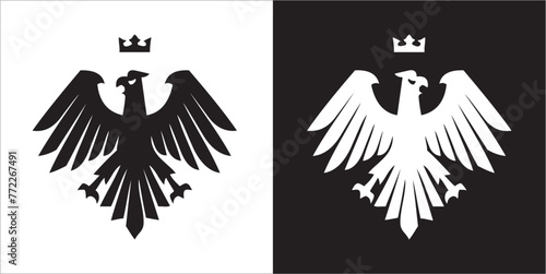Illustration vector graphics of eagle icon