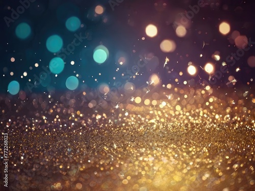 a close up of a glittery background with a light in the background.