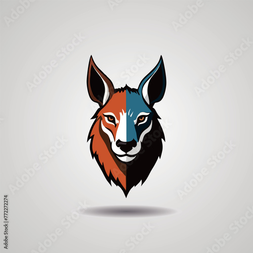 Donkey logo template Isolated. Brand Identity. Icon Abstract Vector graphic. colorfull illustration