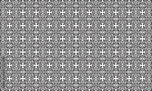 Embrace timeless elegance with this captivating black and white geometric pattern. Perfect for adding sophistication to your designs.