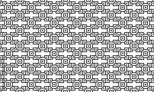 Embrace timeless elegance with this captivating black and white geometric pattern. Perfect for adding sophistication to your designs.