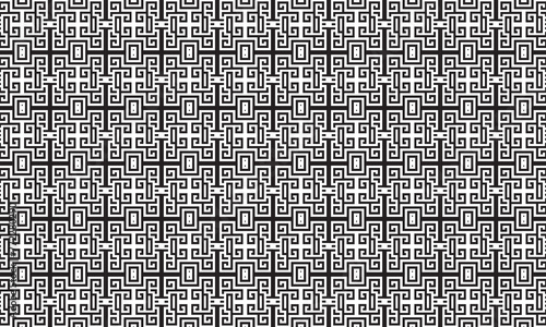 Embrace timeless elegance with this captivating black and white geometric pattern. Perfect for adding sophistication to your designs.