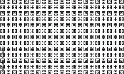 Embrace timeless elegance with this captivating black and white geometric pattern. Perfect for adding sophistication to your designs.