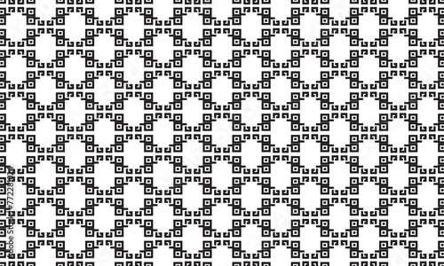 Embrace timeless elegance with this captivating black and white geometric pattern. Perfect for adding sophistication to your designs.