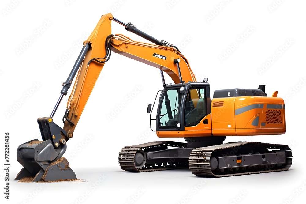 Advanced Hitachi Excavator Close-up on White Background
Advanced Hitachi Excavator Close-up on White Background