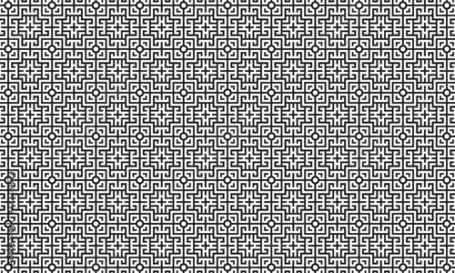 Embrace timeless elegance with this captivating black and white geometric pattern. Perfect for adding sophistication to your designs.
