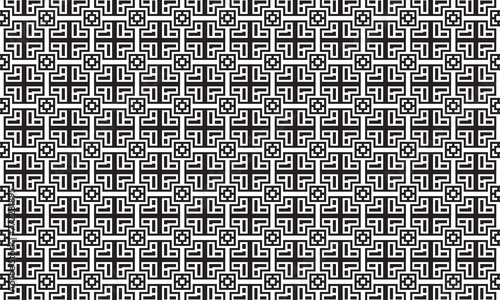 Embrace timeless elegance with this captivating black and white geometric pattern. Perfect for adding sophistication to your designs.