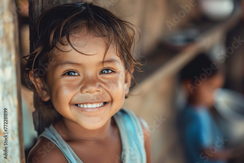 Portrait of a family member at a family gathering happy faces