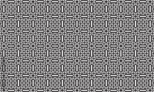 Embrace timeless elegance with this captivating black and white geometric pattern. Perfect for adding sophistication to your designs.