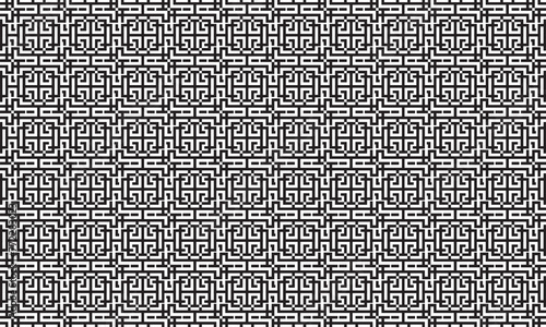 Embrace timeless elegance with this captivating black and white geometric pattern. Perfect for adding sophistication to your designs.