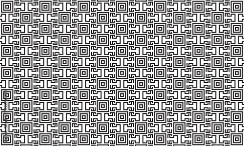 Embrace timeless elegance with this captivating black and white geometric pattern. Perfect for adding sophistication to your designs.