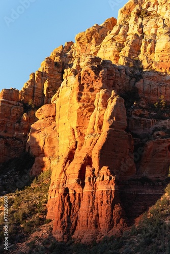 Expansive view of red rock formations in Sedona  Arizona