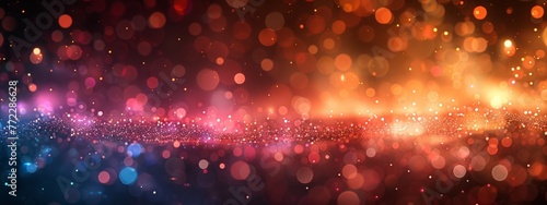 bokeh Abstract background. lights for background and wallpaper © supachai