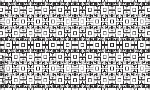 Embrace timeless elegance with this captivating black and white geometric pattern. Perfect for adding sophistication to your designs.