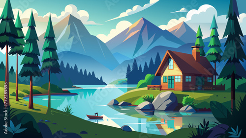 mountains the background and svg file